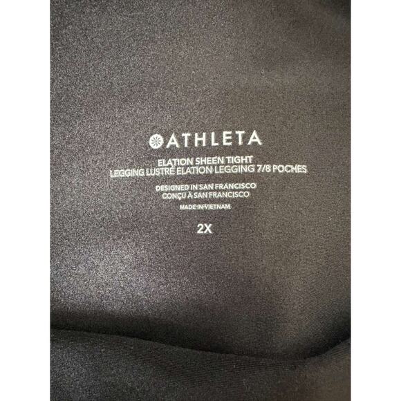 NWOT Elation High Rise Matte Foil Shine 7/8 Legging sz. 2X - Picture 6 of 9